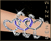 Violet Hearts Bracelet L