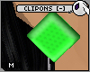 ~DC) ClipOns M [lime]