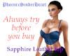 ♥ Sapphire Leather top