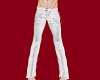 [Chi] White Leather Pant