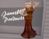 Janet Bronze gala dress