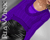 Purple Cableknit Sweater
