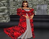Red Empire Gown