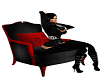 ~Li~Red Black Chair