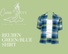 Reuben Green/Blue Shirt