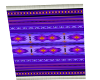 Purple native rug