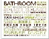 Bathroom Rules Plaque