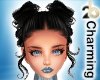 black buns hair