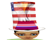 American flag hat