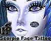 Scorpio Face Tattoo