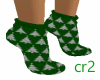 Green Christmas Socks