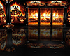 Flaming Halloween Room