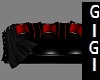 Black n Red Sofa