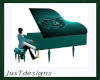 NPC Piano Teal & Rose