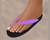 Lavender Flip Flops 2 F