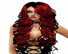 Black red curly