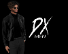DX Men Leather Black Blk