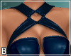 Blue Cross Strap Dress