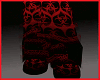 red black rave boots