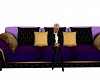 Purple and Gold Couch