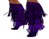 purple frilly boots