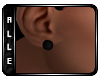Black stud earrings