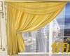left royal gold curtain