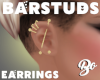 *BO EARRINGS BARSTUDS 1
