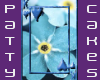 blue flowers card king