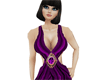 Purple halter dress