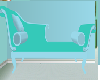 Cute Blue Couple Sofa