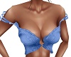 BLUE INIFINITY CROP TOP