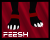 M - Red Feesh Anklets