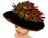 Elegant FLame Rose Hat