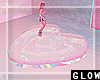 *G Pink Holo Heart Float