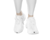 WHITE RUNNERS NO SOCKS