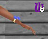 Bow & Chain Wrist blue
