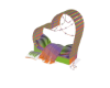 AliaGender Heart Bed