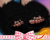P| Black Sandal Slippers