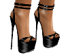 Heels - Black Sandals