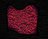Dark Red Leopard Rug
