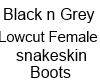 BnG Low Snakeskin Boots