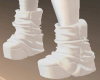 White Aankle Boots Leath