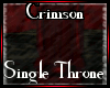 Crimson Single Throne