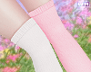 w. White/Pink Socks