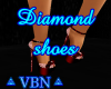 Diamond shoes red