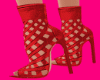 Red Lattice Boots