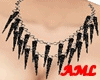 Spiky black Necklace