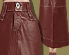 Brick Leather Skirt