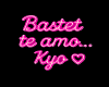 BASTET TE AMO neon sign